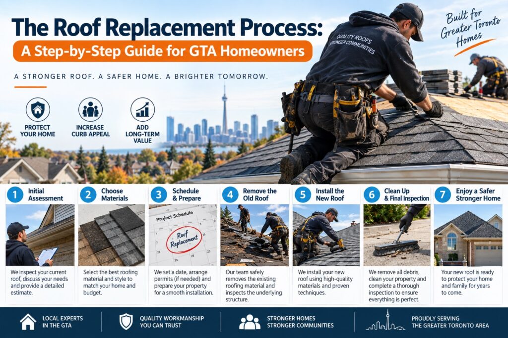 The Roof Replacement Process A Step-by-Step Guide for GTA Homeowners